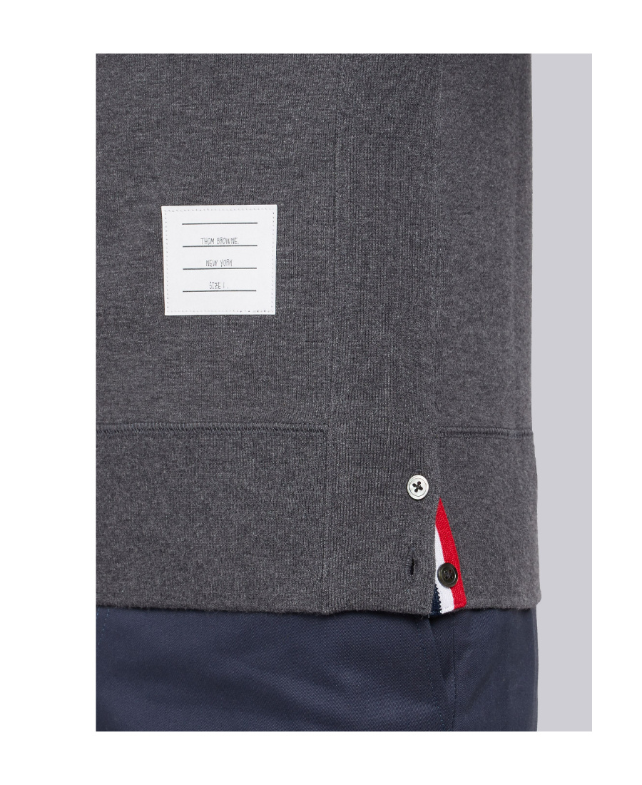 Shop Thom Browne Engineered 4-bar Jersey Sweatshirt In Black