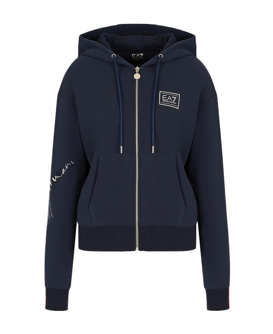 EA7 PULL ROPE HOODED SWEATER