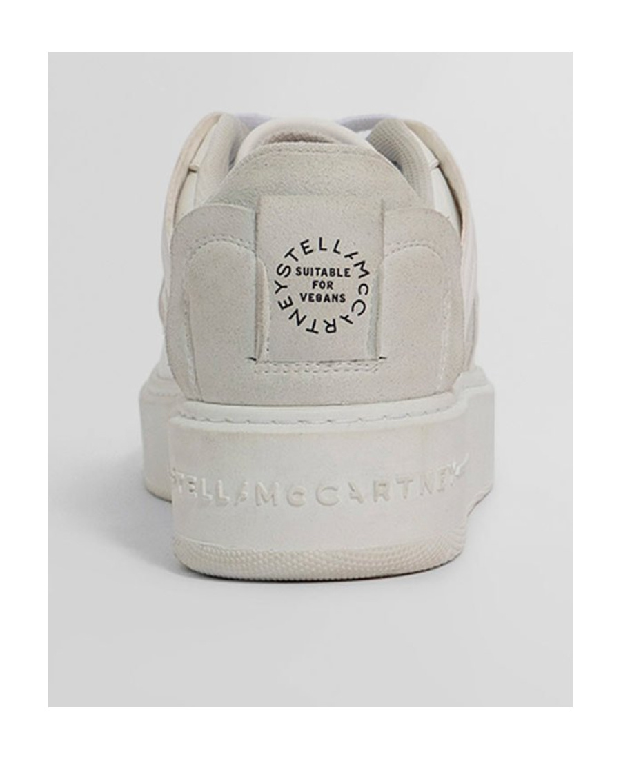 Stella Mccartney S-wave Geometric Low-top Sneakers In White