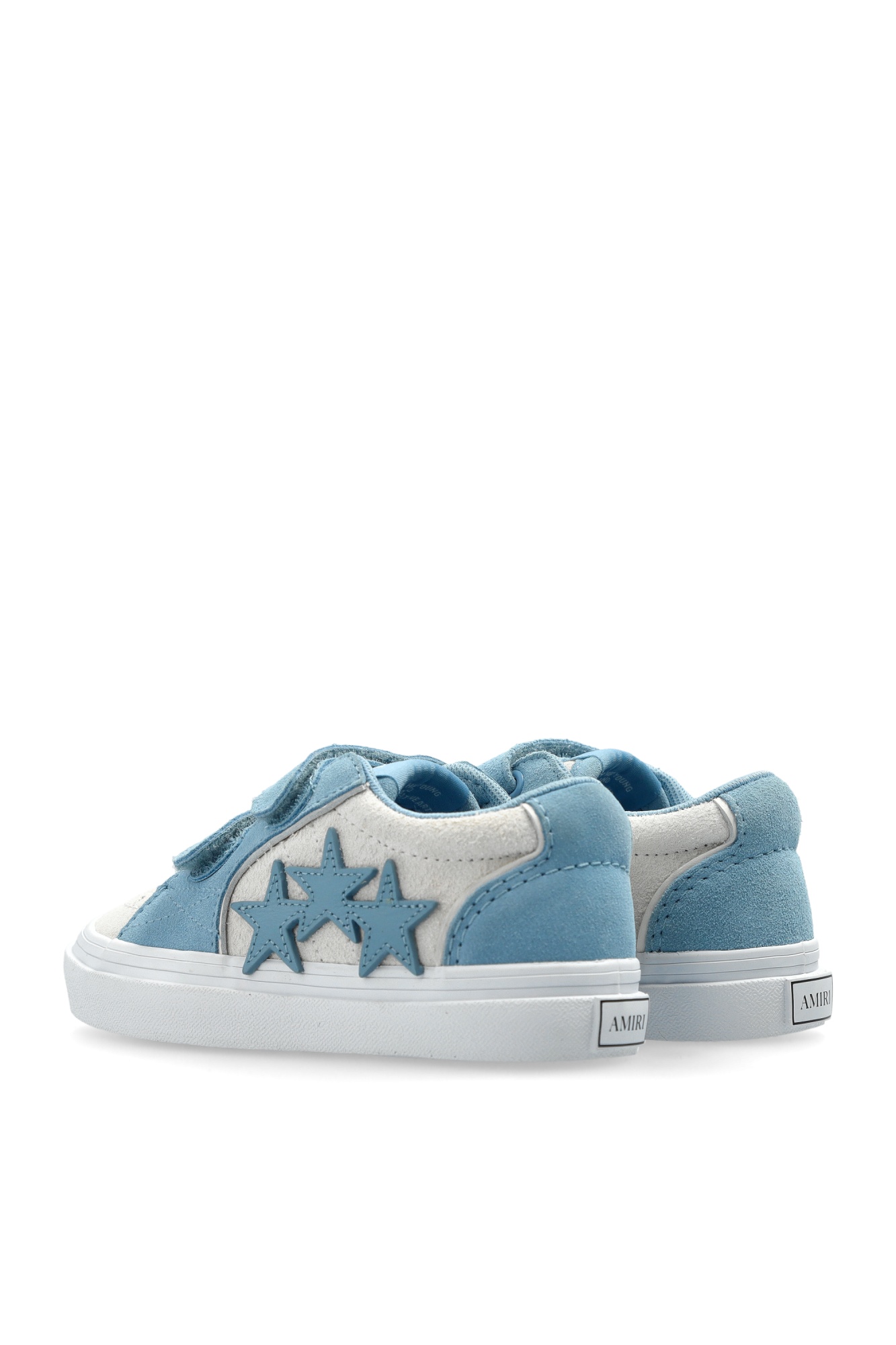 Amiri Kid's Sunset Skate Low-top Leather Sneakers, Toddler In Blue
