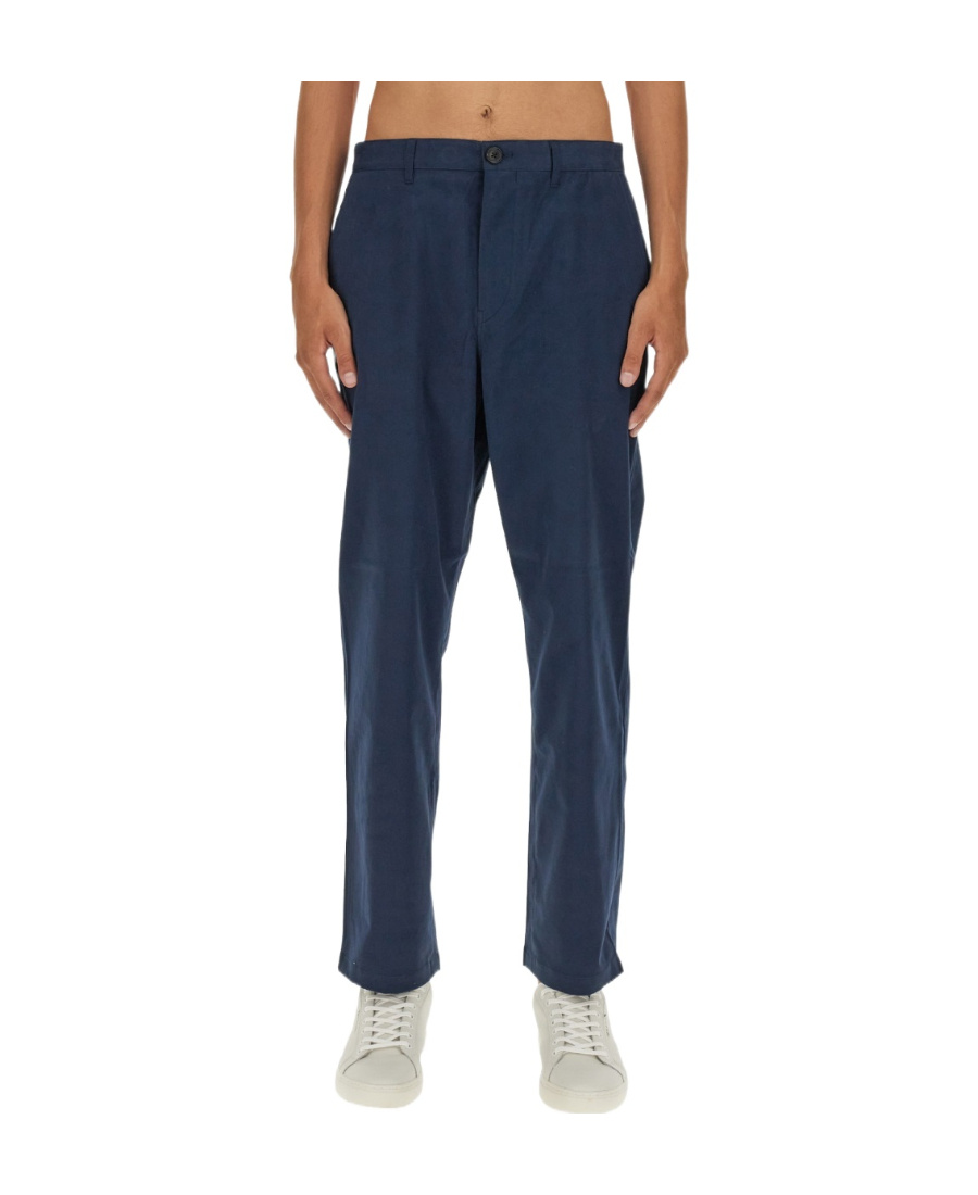 Paul Smith Ps  Mid Rise Slim Cut Chinos In Blue