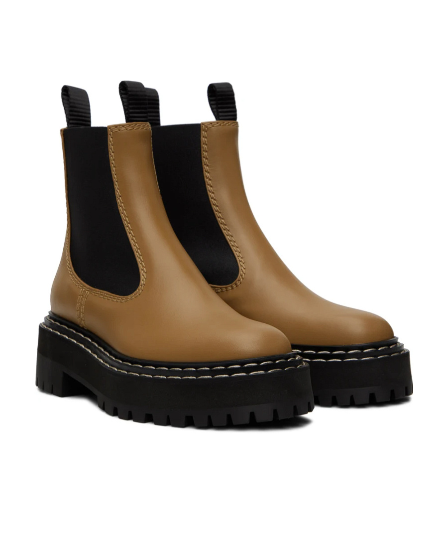 PROENZA SCHOULER LUG SOLE LEATHER CHELSEA BOOTS