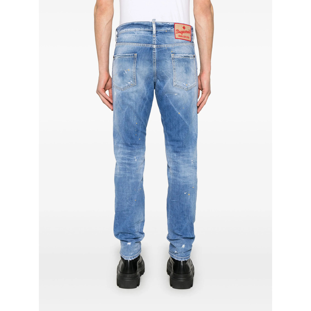 Dsquared2 Belt-loop Jeans In Blue