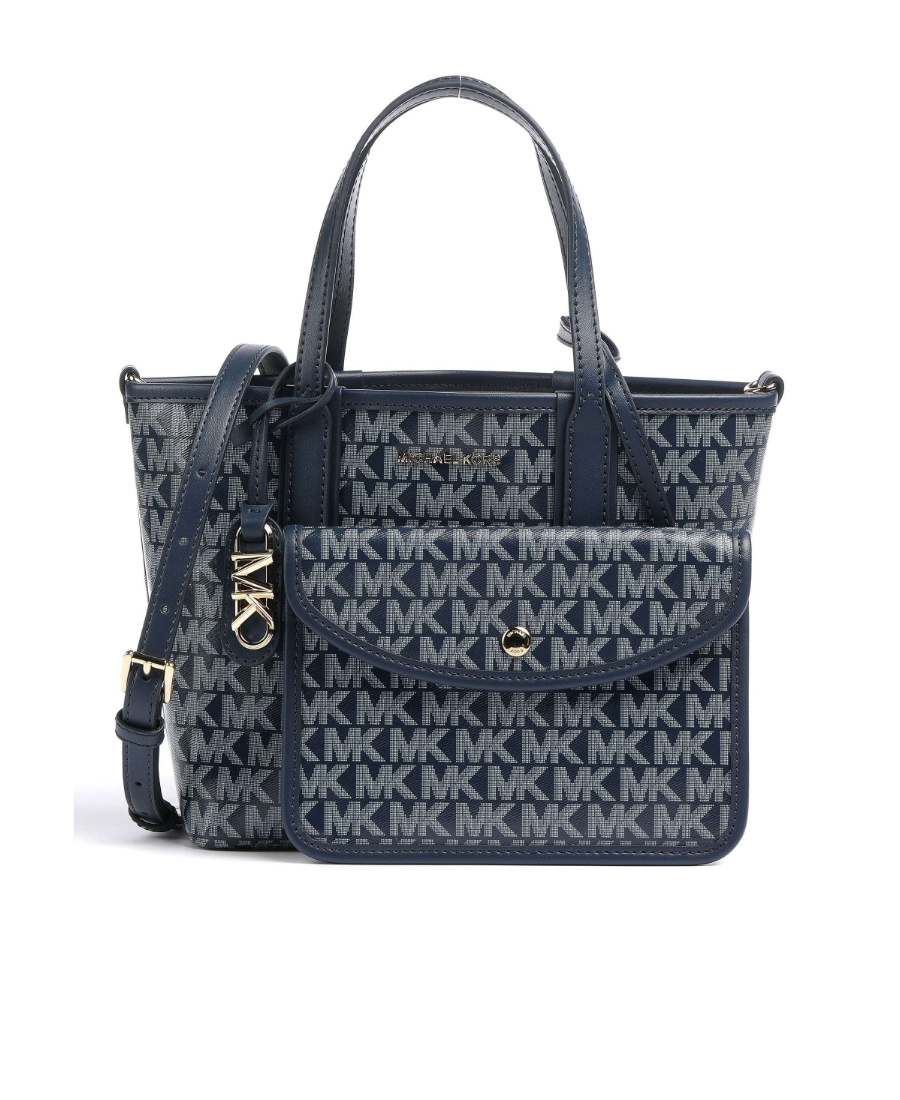Michael Kors Eliza Monogram-print Tote Bag In Black