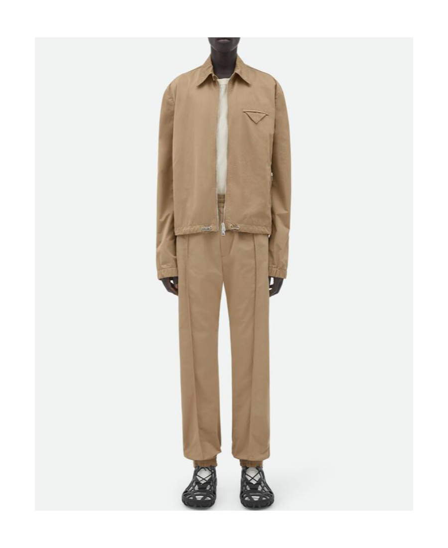 Bottega Veneta Tech Raised-seam Track Pants In Brown