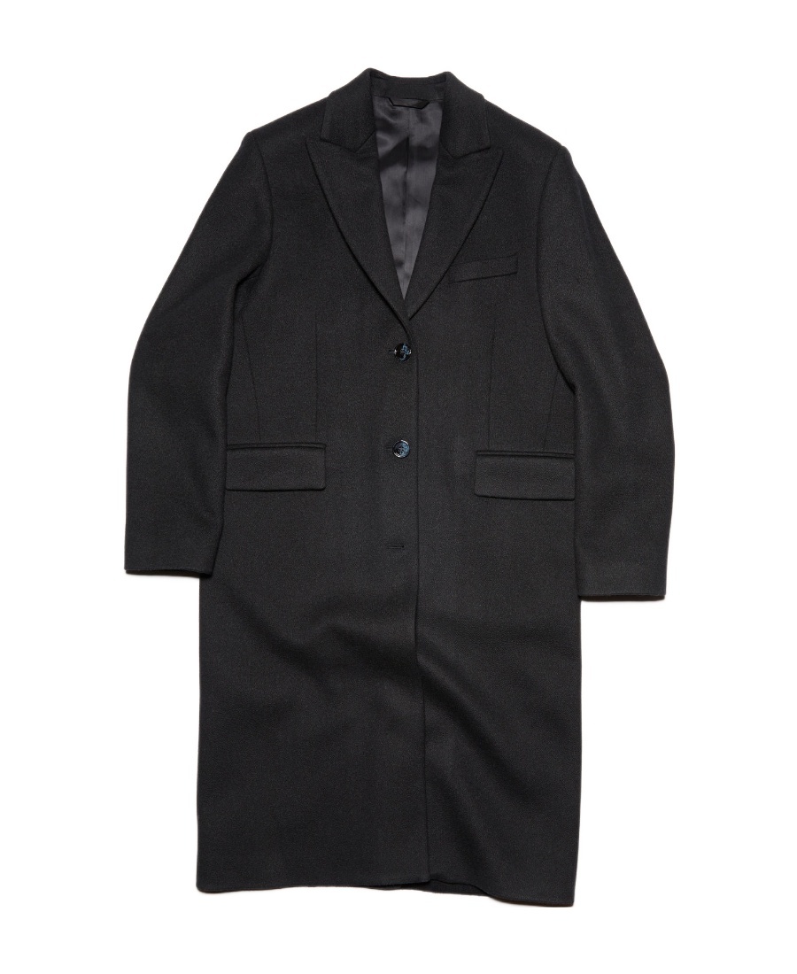 Acne Studios Single Breasted Coat In Black