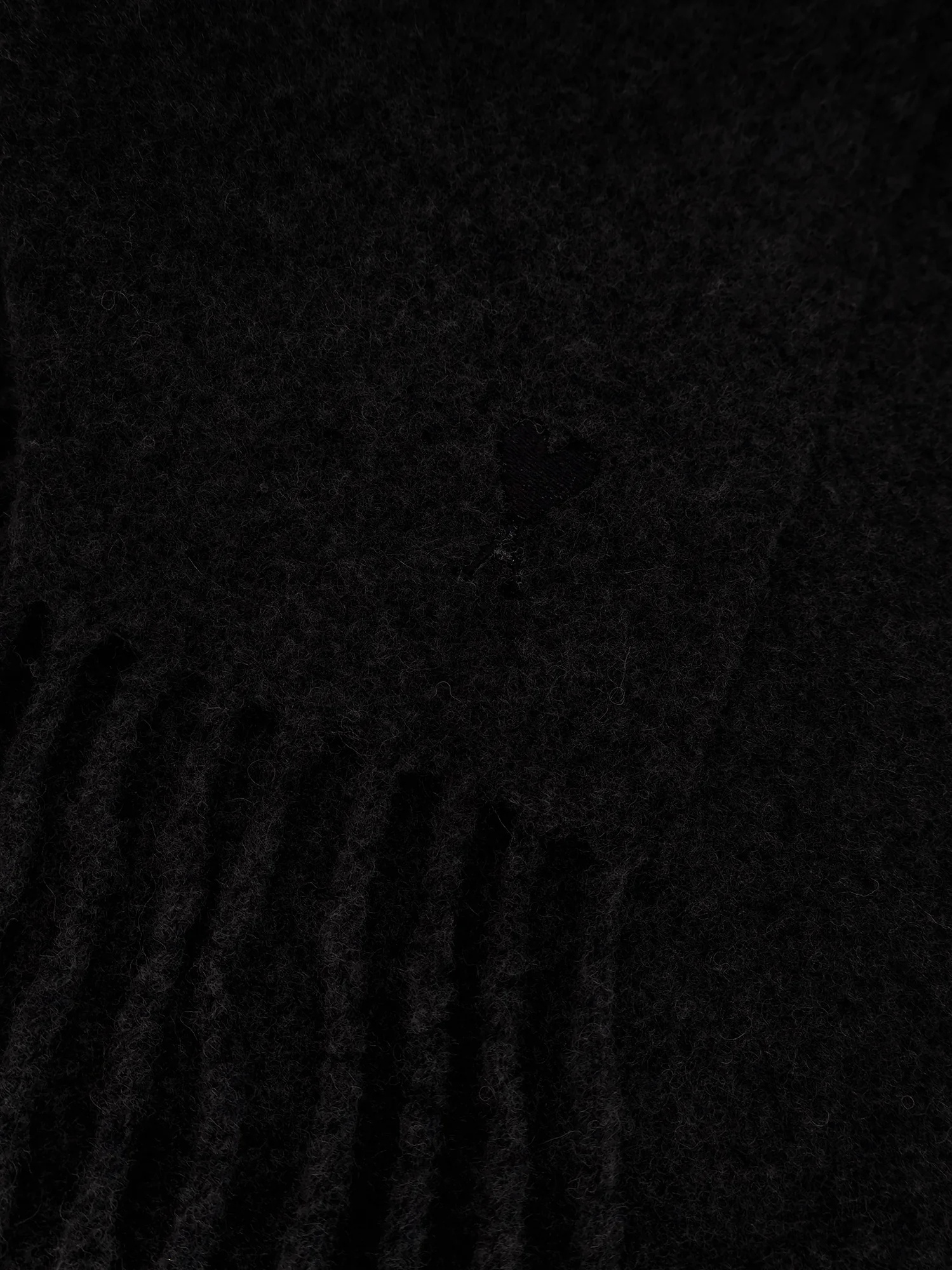 Ami Alexandre Mattiussi Ami Paris Men Wool Scarf In Black
