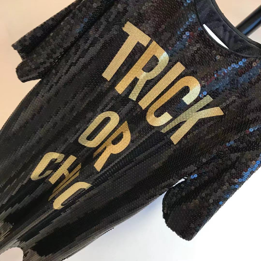 Moschino Black Logo Print Pattern Dress In Black