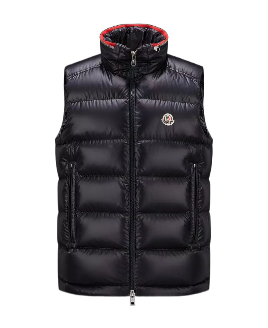 Moncler Sleeveless Puffer Jacket In Blue