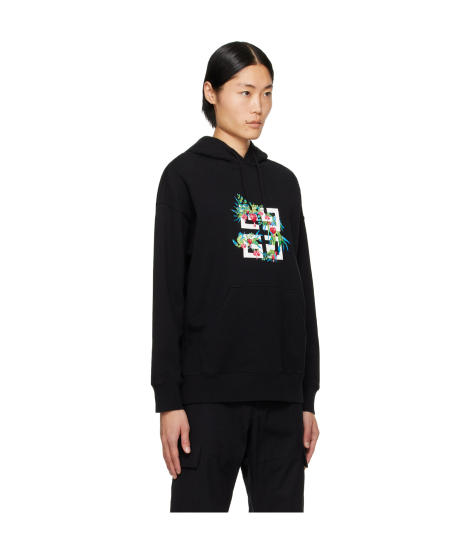 Givenchy Slim Fit Hoodie Dragon In Black