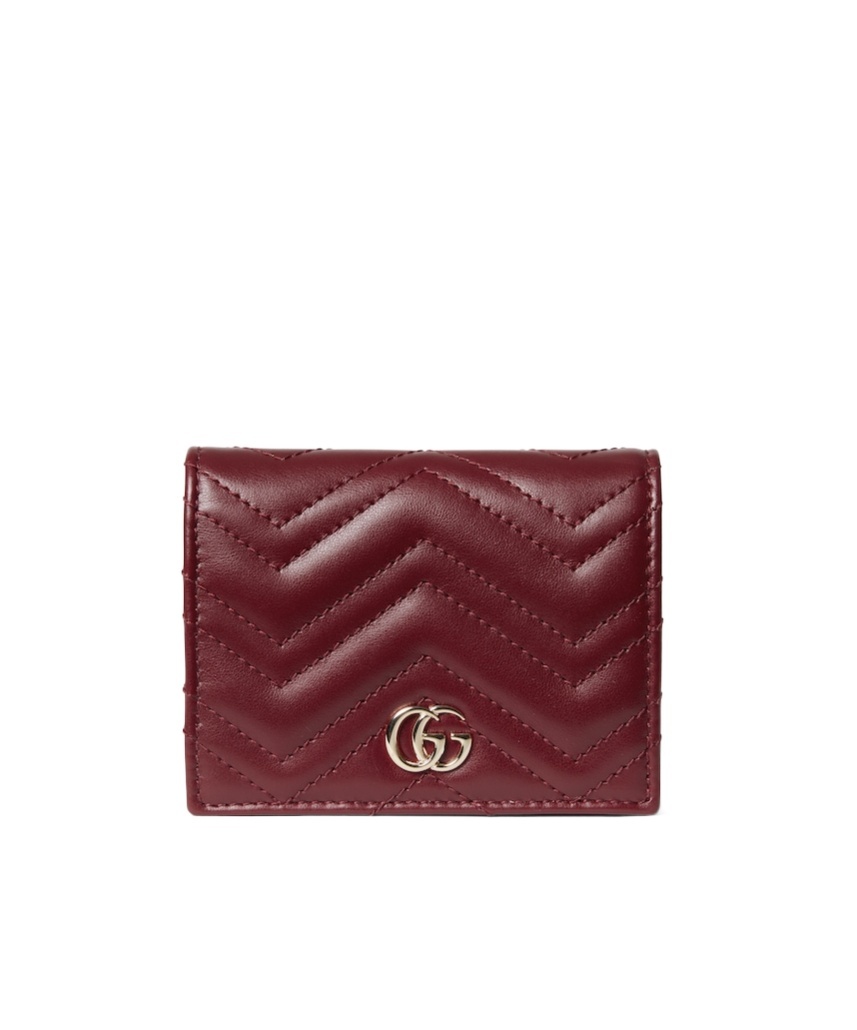 Gucci Womens Rosso Ancora/ros.anc Gg Marmont Leather Wallet In Red
