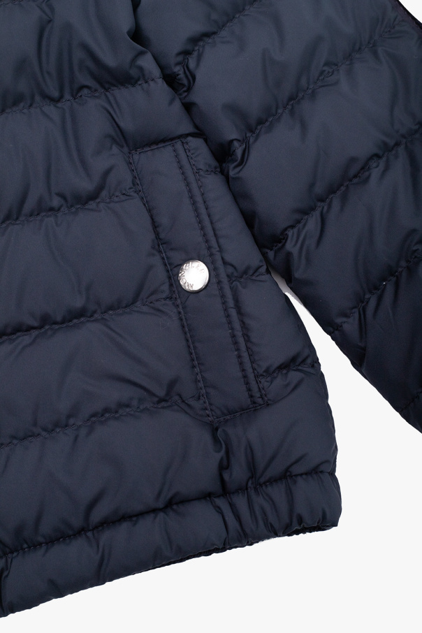 Moncler Baty Side-stripe Padded Jacket In Blue