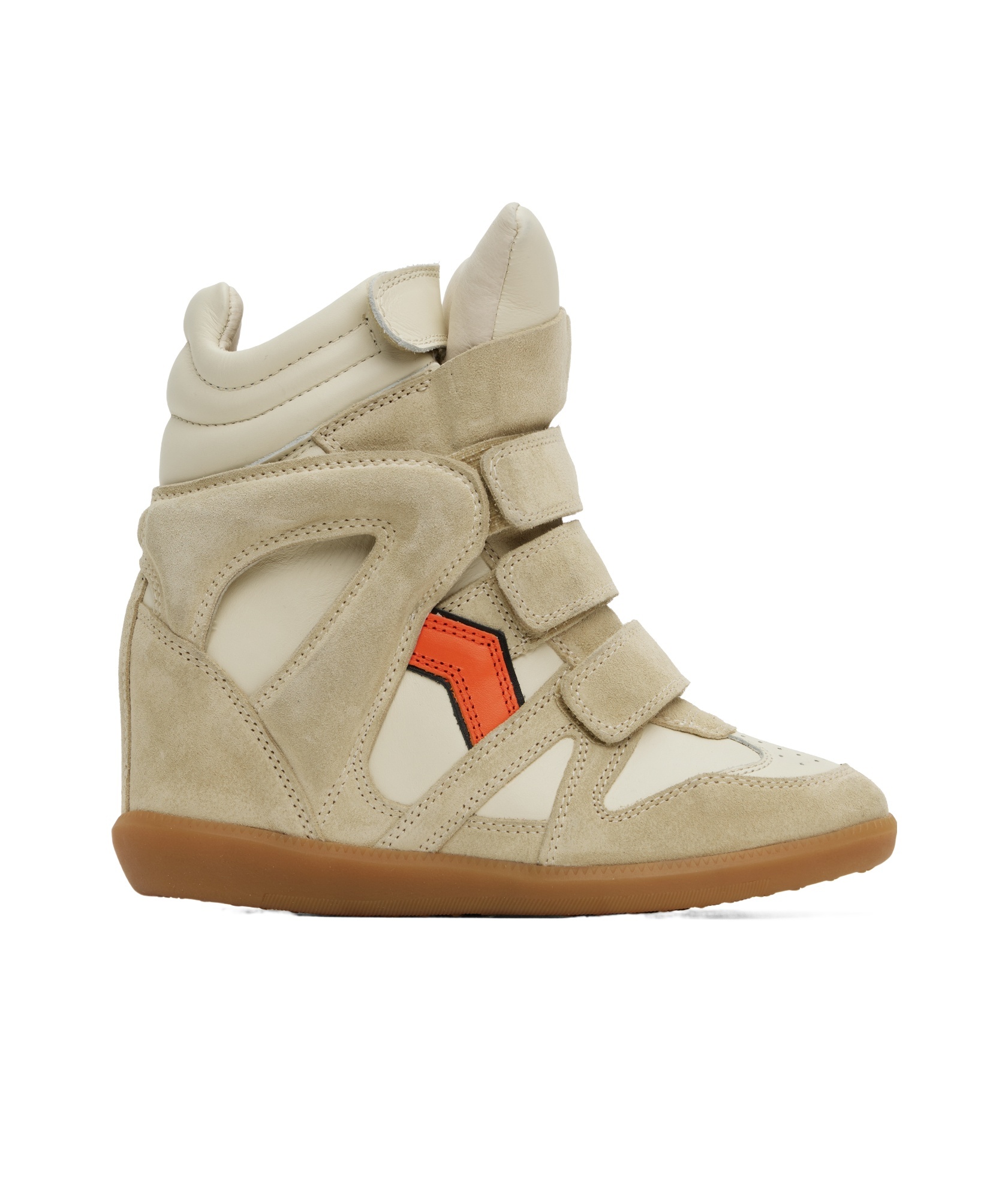 Isabel Marant Bekett High Top Sneakers In Nude