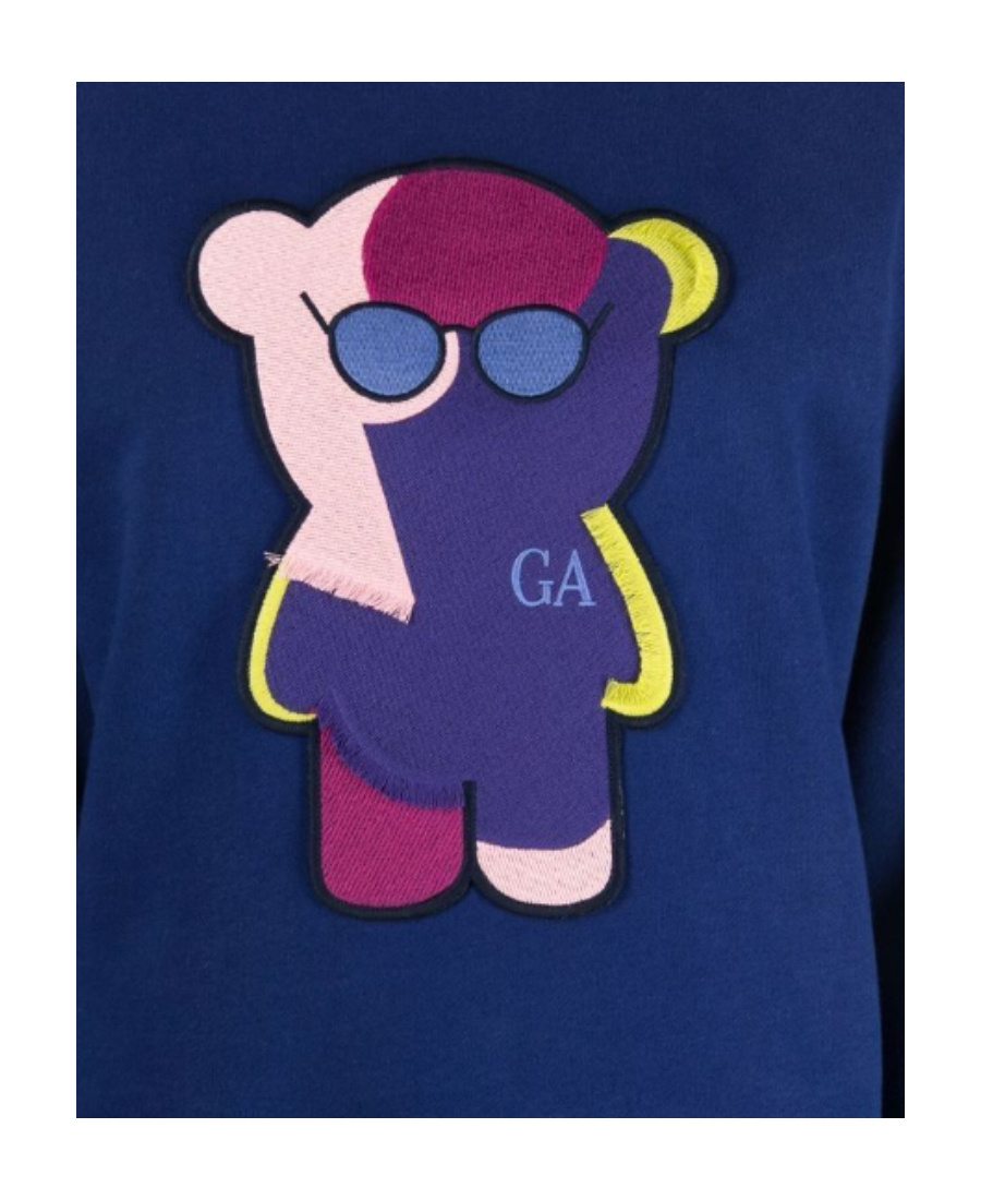 EMPORIO ARMANI GRAPHIC BEAR PRINT SWEATSHIRT