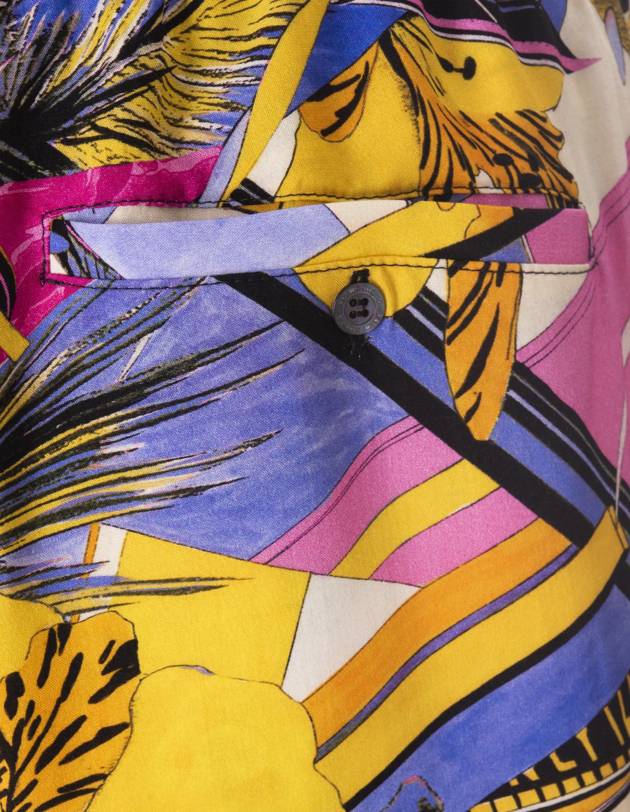 Palm Angels Miami Flower Deck Shorts In Multicolor