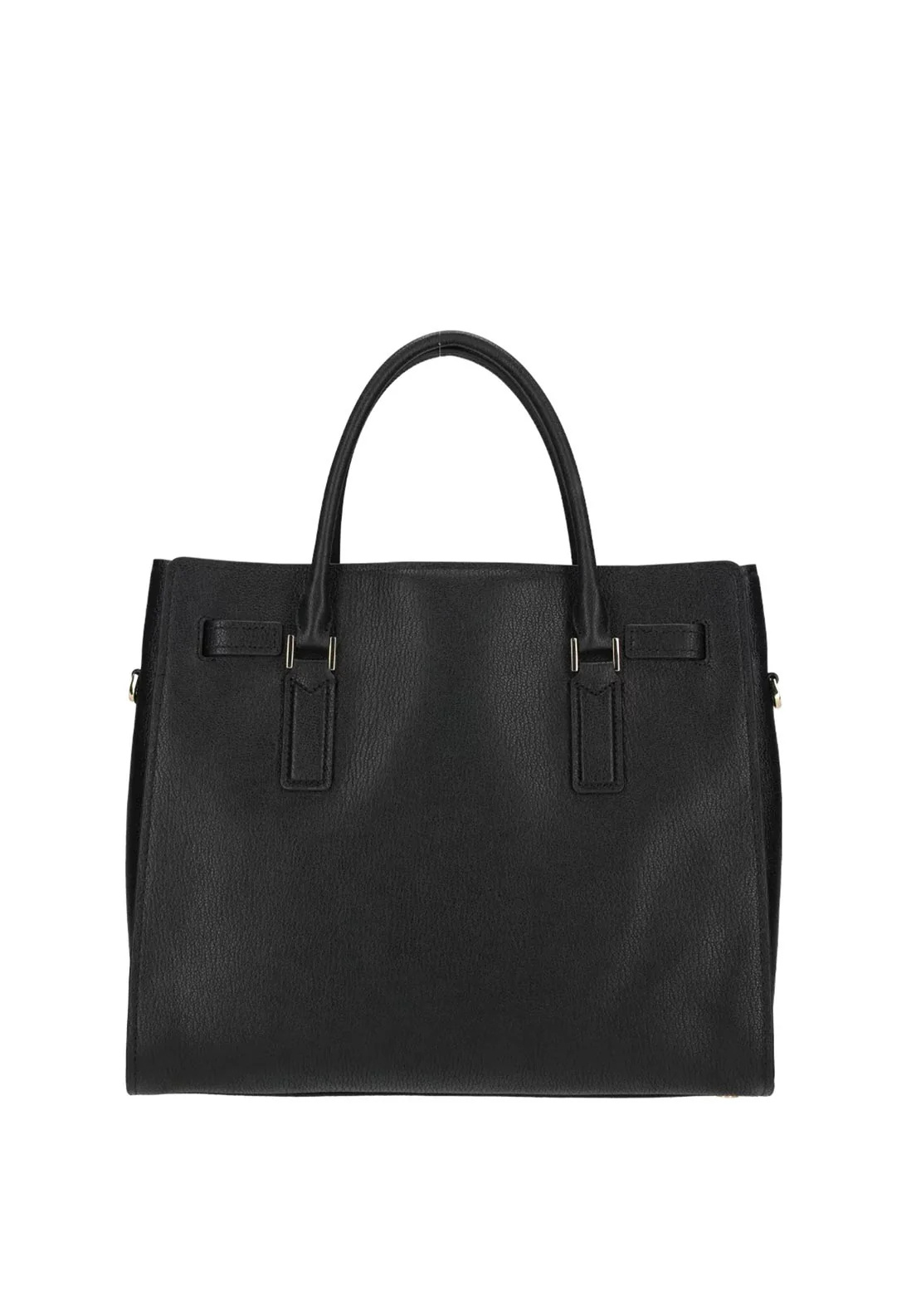 Michael Kors Hamilton Moderne Large Leather Satchel In Black