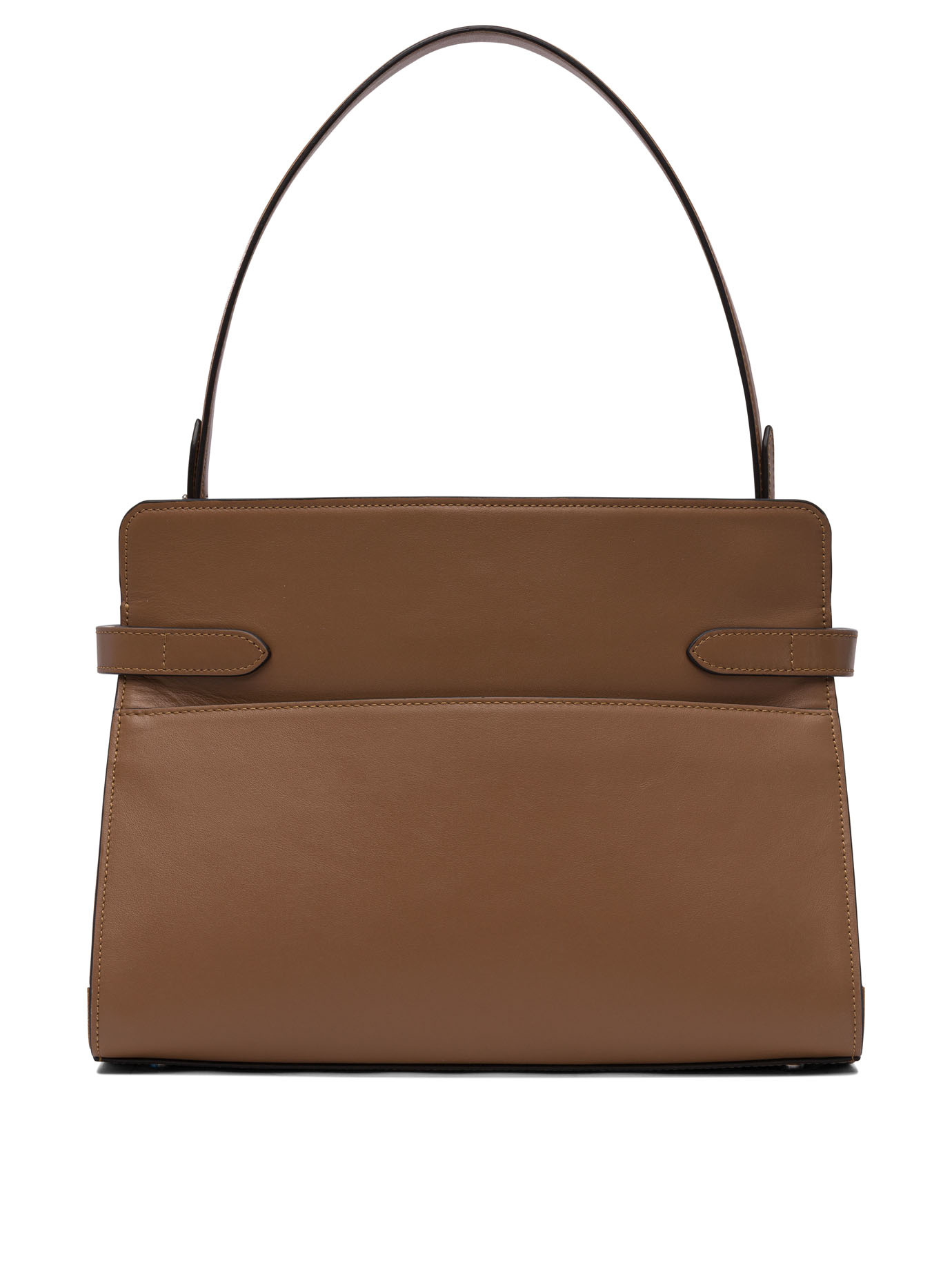 Le Tanneur Large Smooth And Nubuck Leather Shoulder Bag