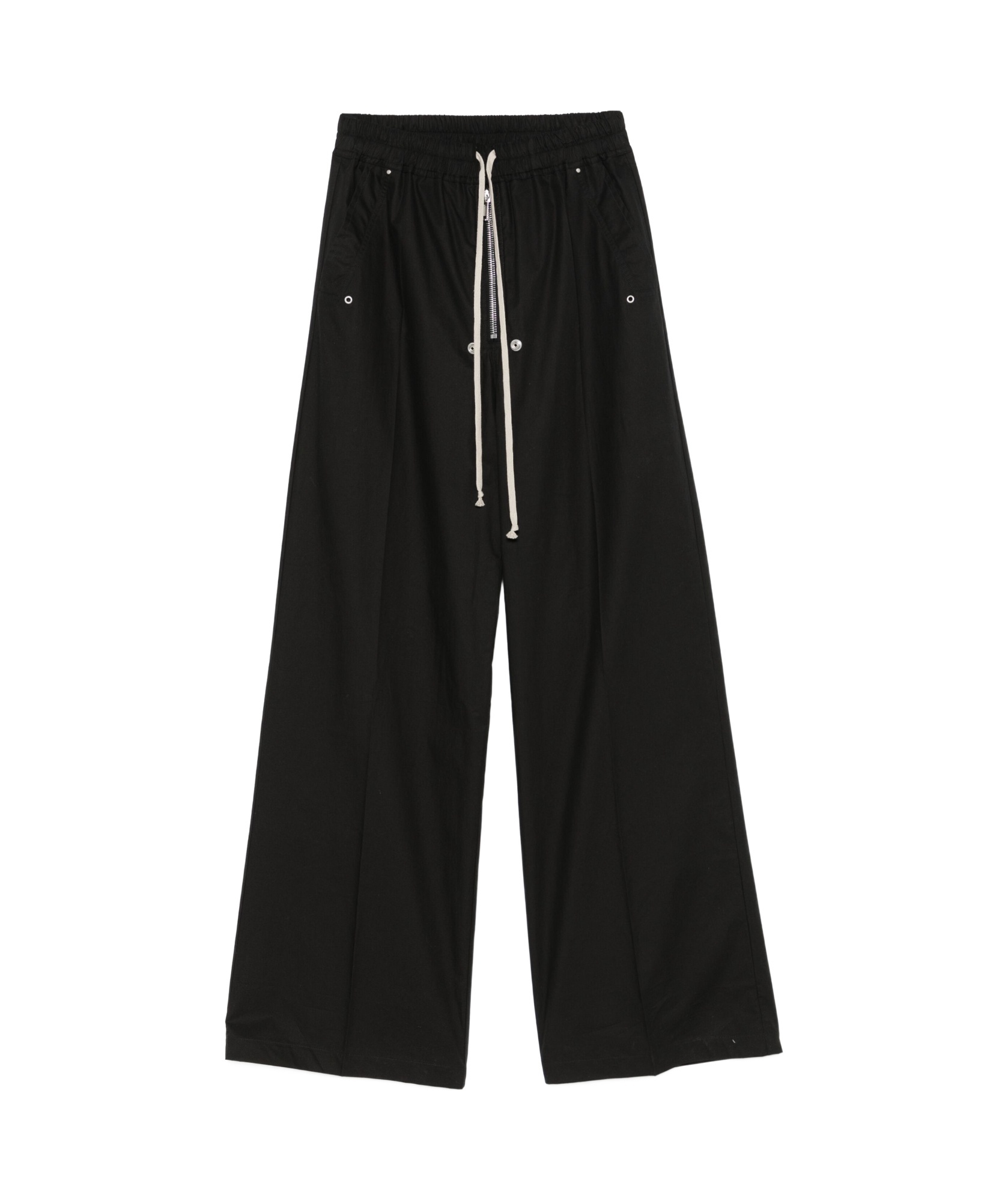 Rick Owens Women Satin Cargo Pants In Black