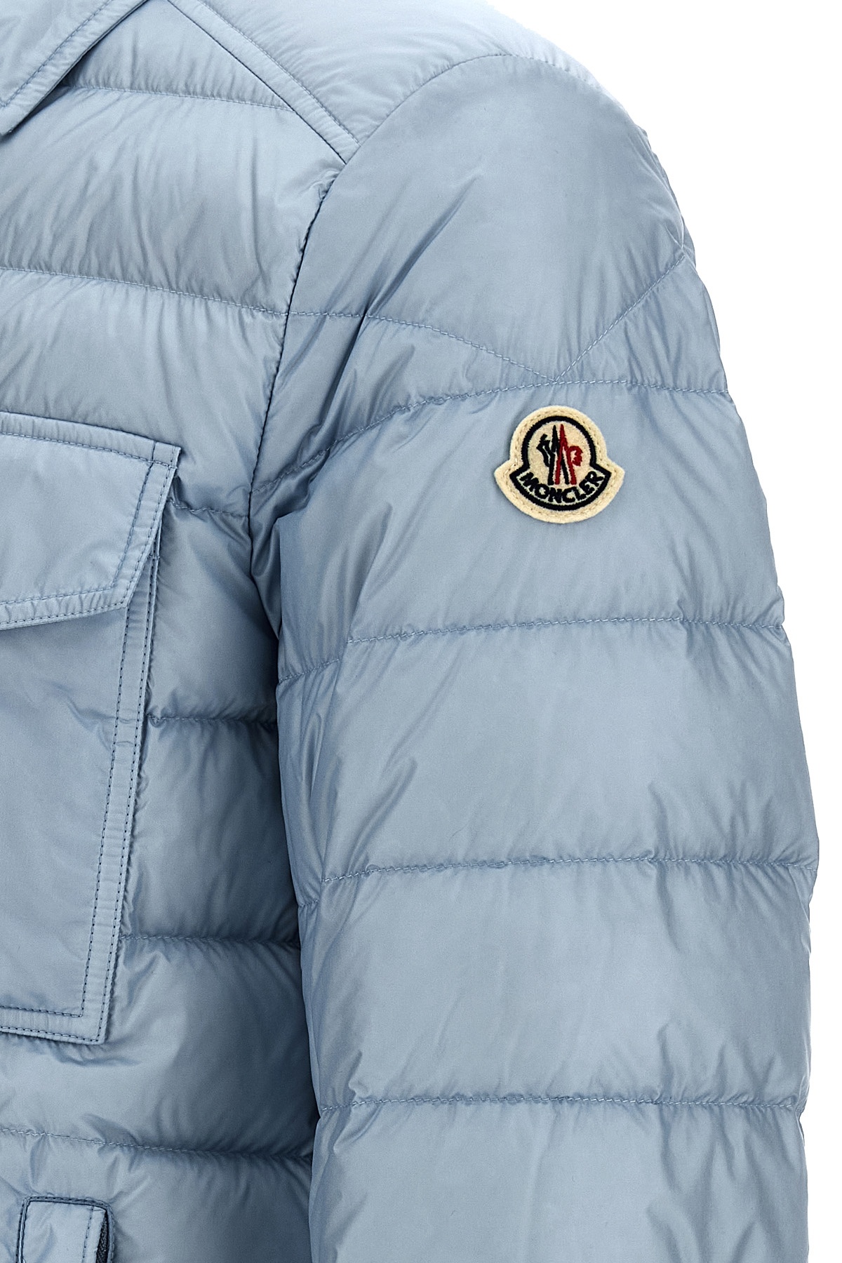 Moncler Tenibres Short Down Jacket In Blue