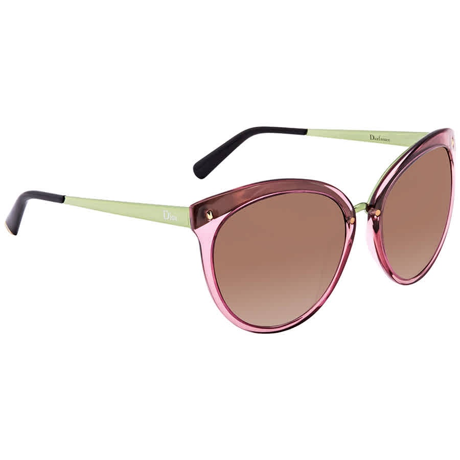 Dior Logo Sunglasses In Brown
