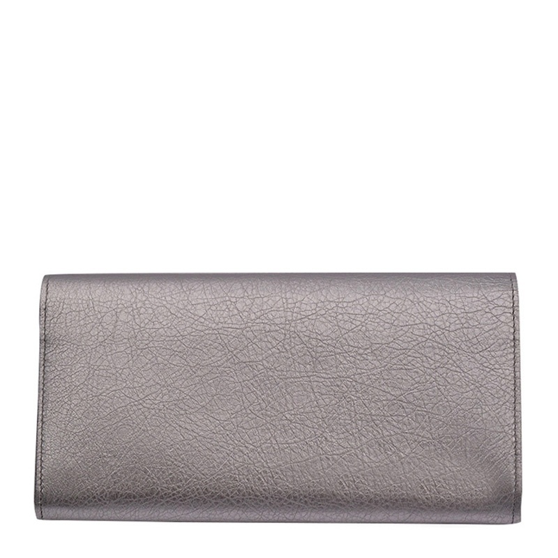 Balenciaga Zipper Wallet In Gray