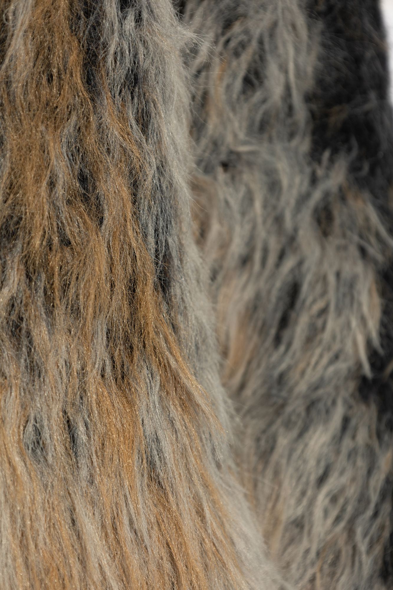 Y/PROJECT Y/PROJECT RIBBED TRIM FAUX-FUR CARDIGAN