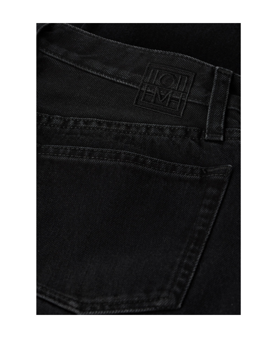 TOTÊME TOTÊME TWISTED SEAM MID-RISE STRAIGHT-LEG JEANS