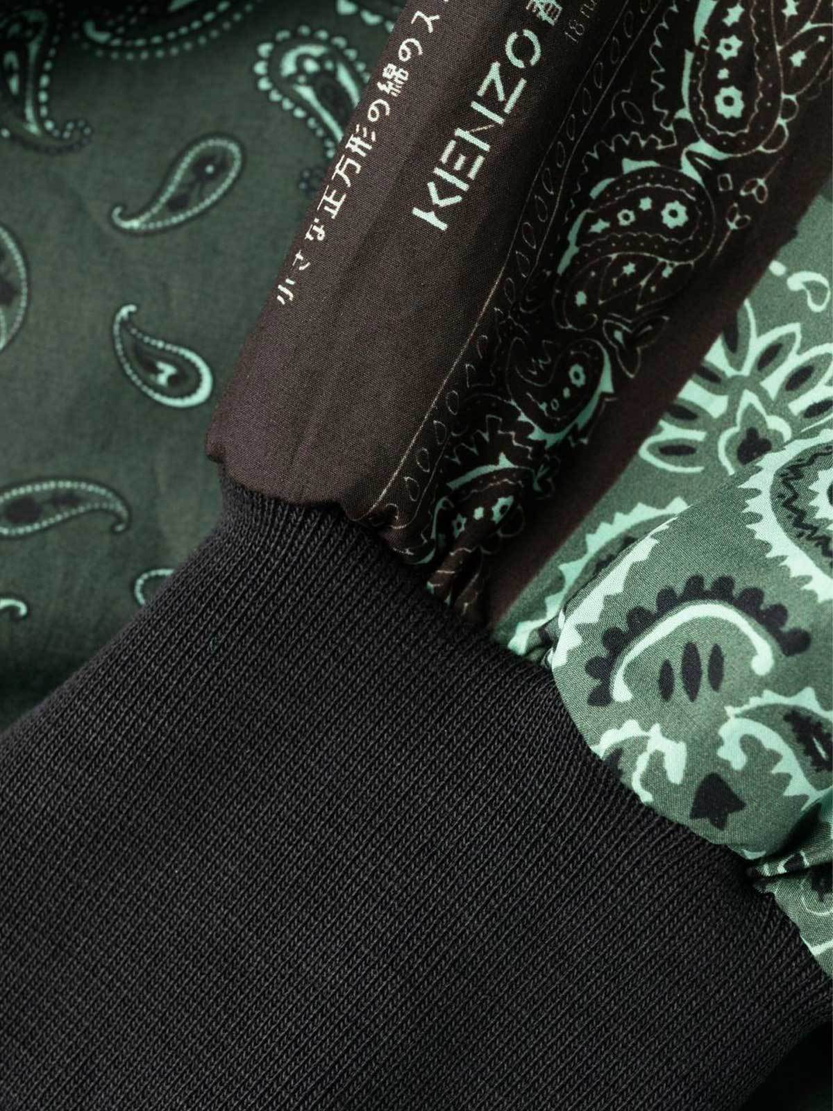 Kenzo Paisley-print Shirt Dress In Green