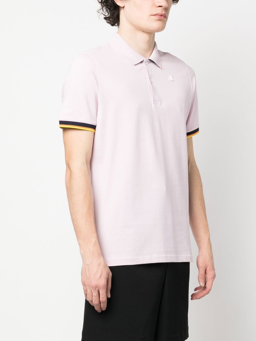Shop K-way Logo-patch Polo Shirt In White