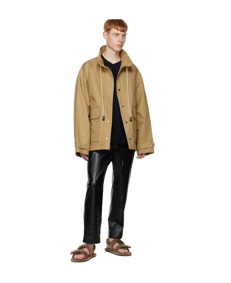 Nanushka Technical Bomber Jacket In Nude
