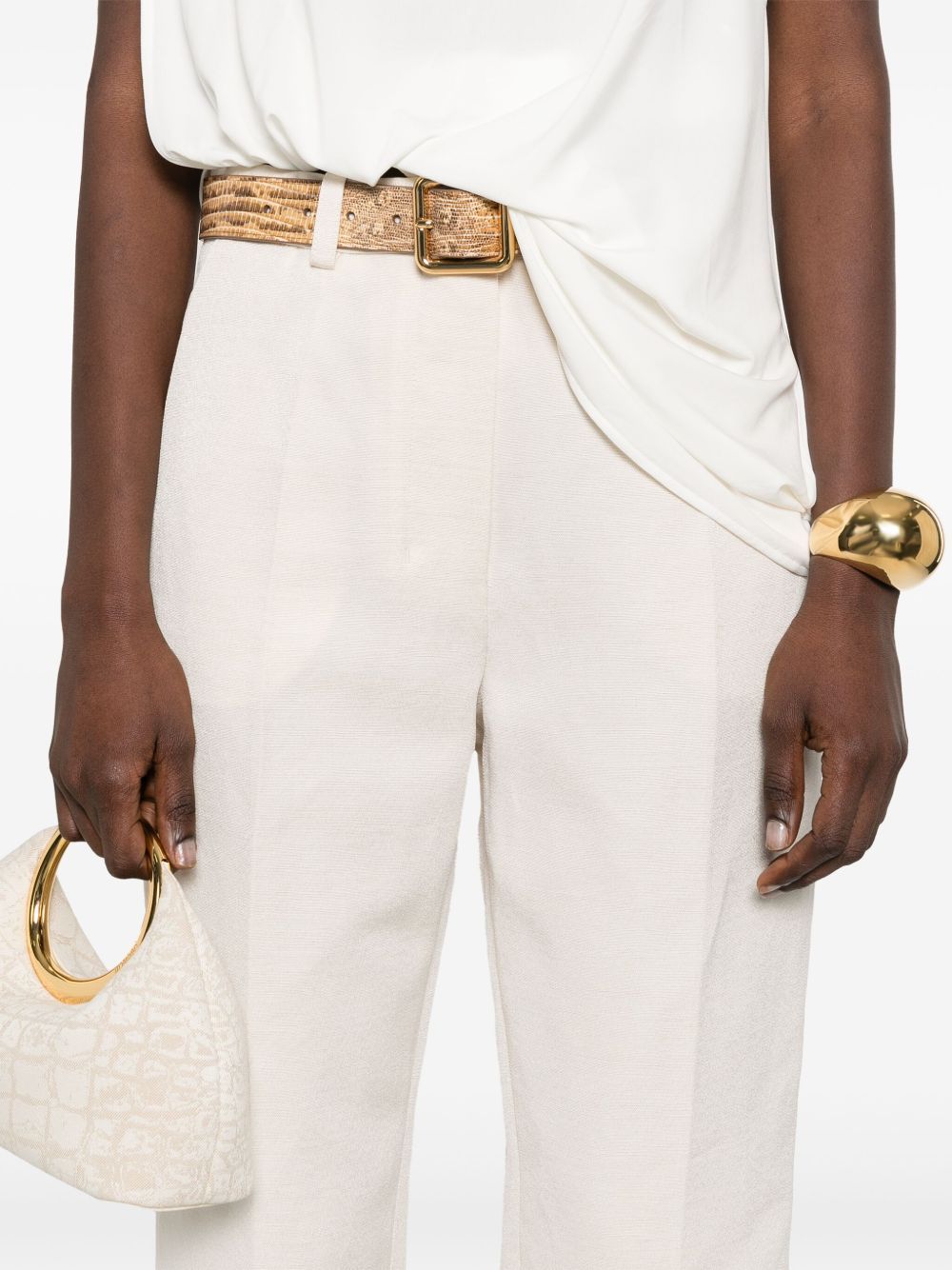 Jacquemus White Slim Fit Pant