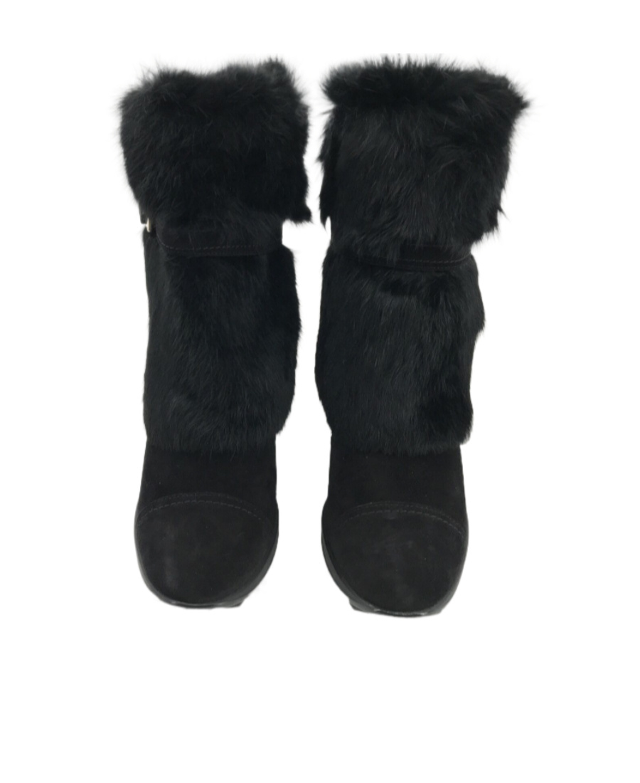 Ferragamo Logo Boots In Black