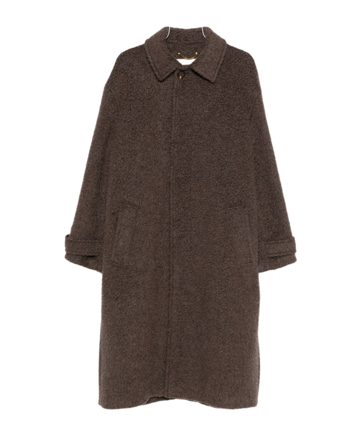 Golden Goose Buttoned Pocket Coat In Brown