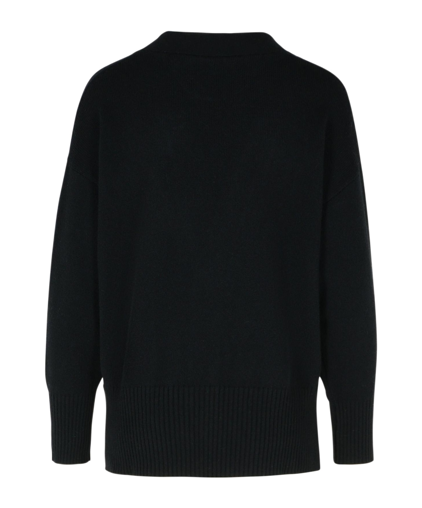 Purotatto Long-sleeved Knitted Cardigan In Black