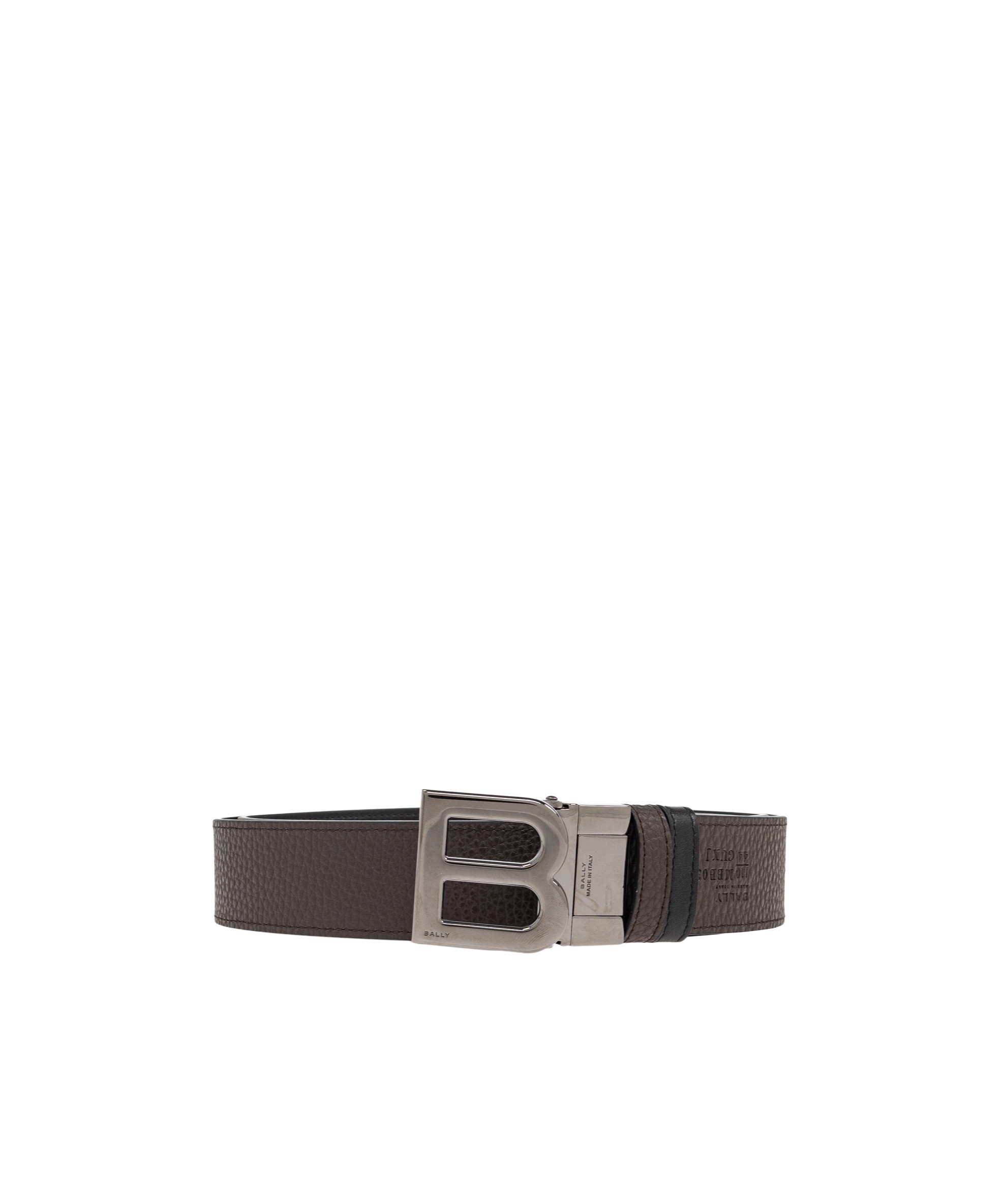 Bally Logo-buckle Belt In Black