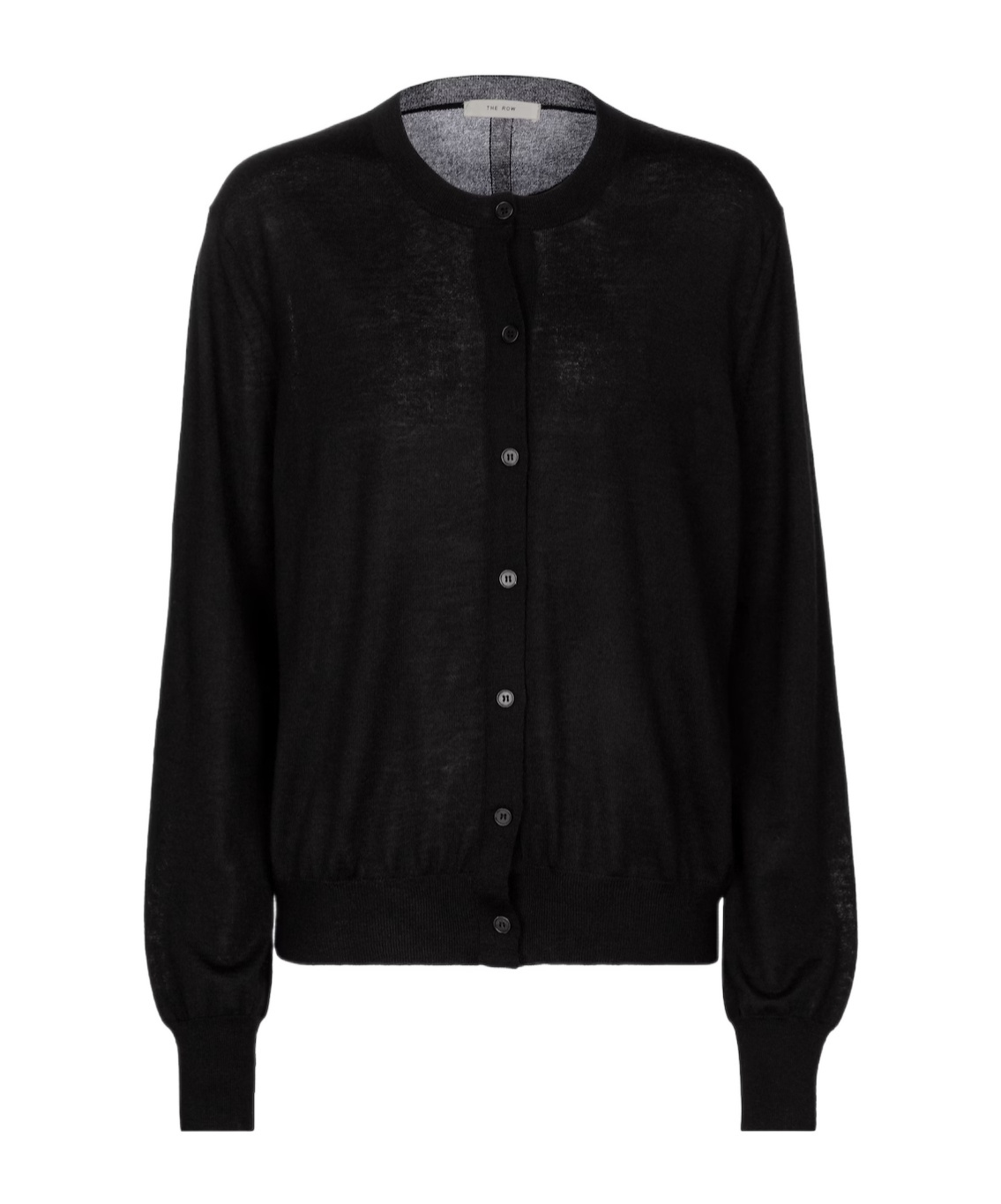 The Row Long Sleeve Cardigan In Black