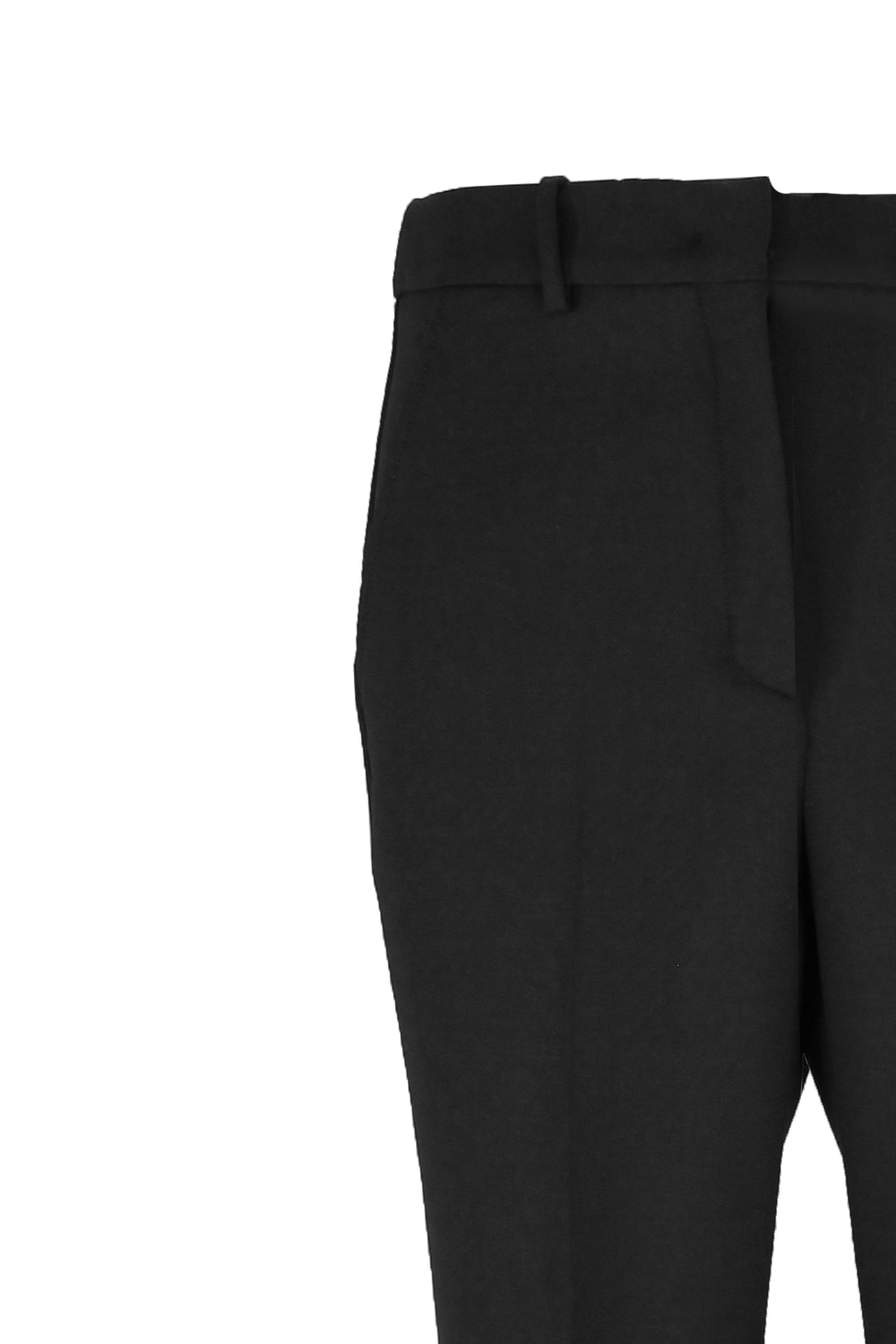 Incotex Cropped Virgin-wool Trousers In Black
