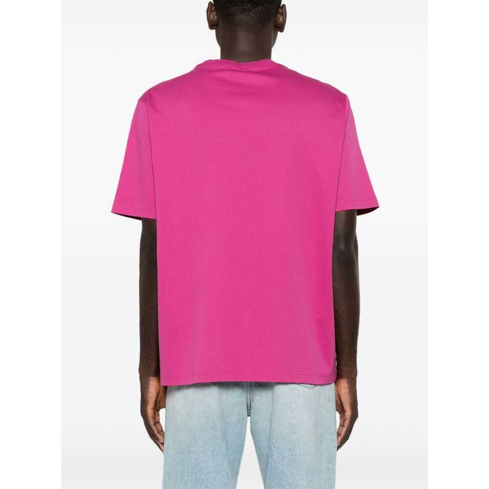 LANVIN LANVIN LOGO EMBROIDERED CREWNECK T-SHIRT