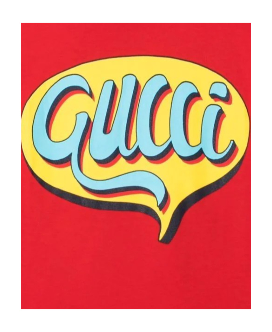 Gucci Logo-print Short-sleeved T-shirt In Red