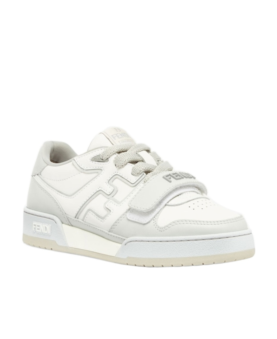 Fendi Match Platform Logo Sneakers In White