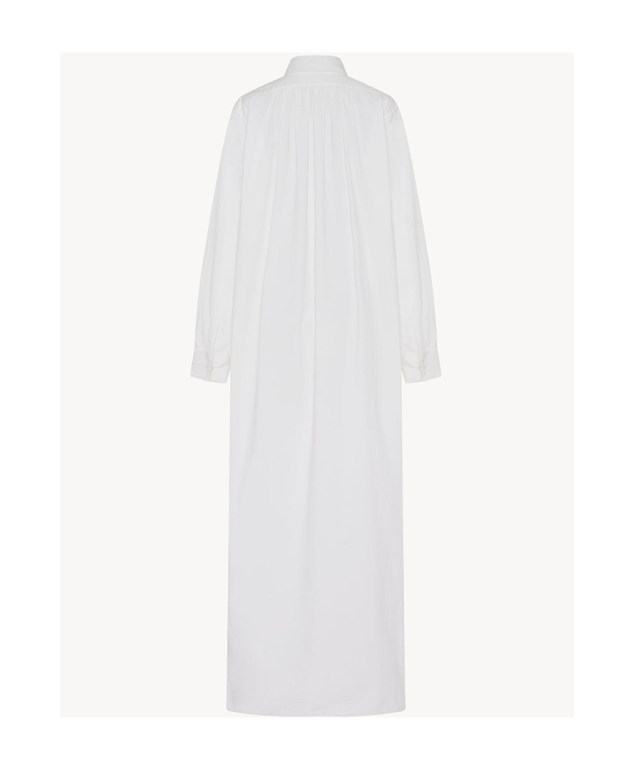 The Row Cosette Button-down Dress In White