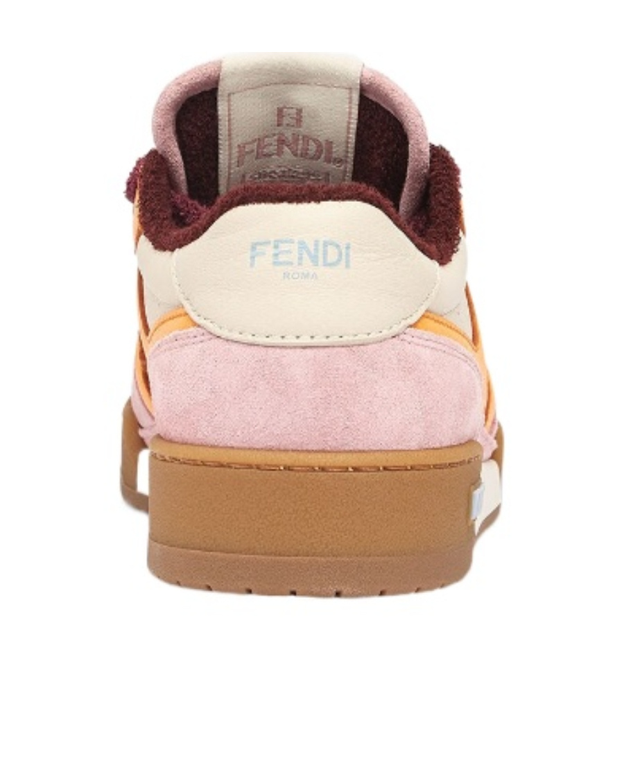 Fendi Match Panelled Low-top Trainers In Multicolor