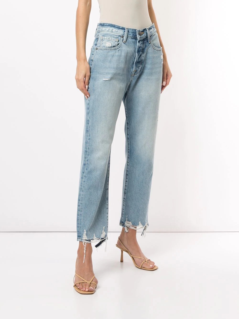 FRAME LE ORIGINAL RIPPED JEANS 