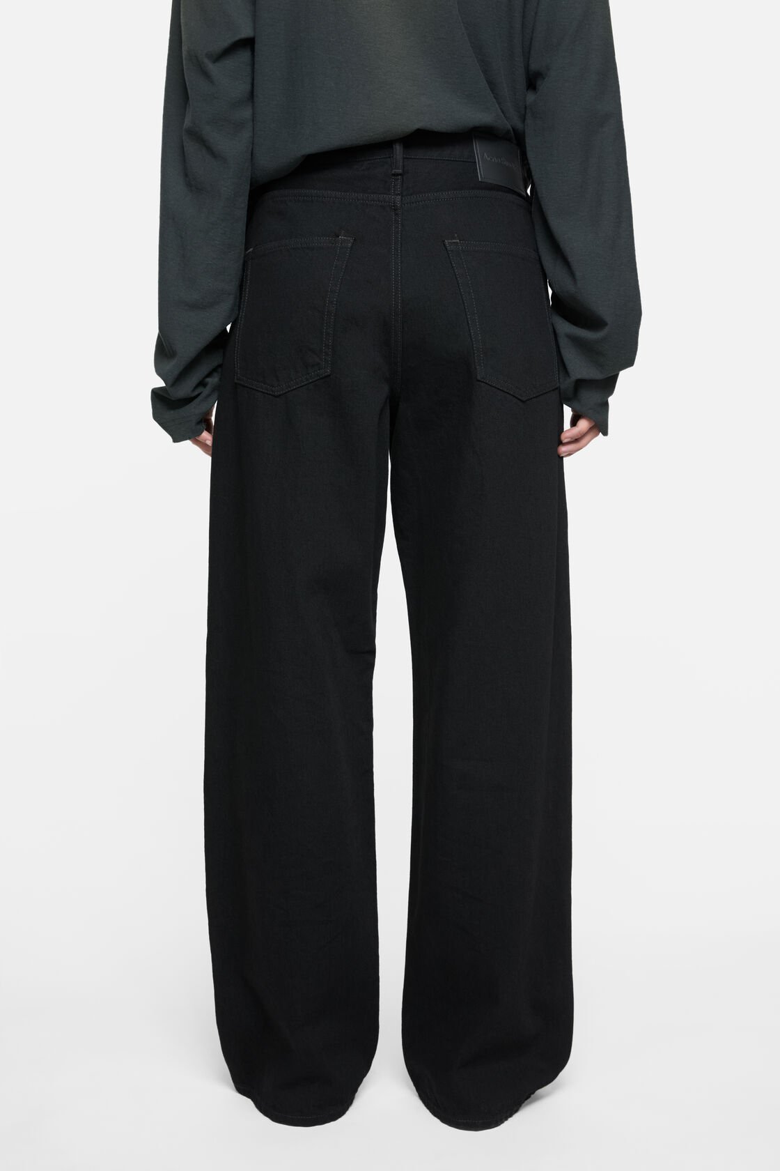 Acne Studios Jeans With Belt Loops In Black