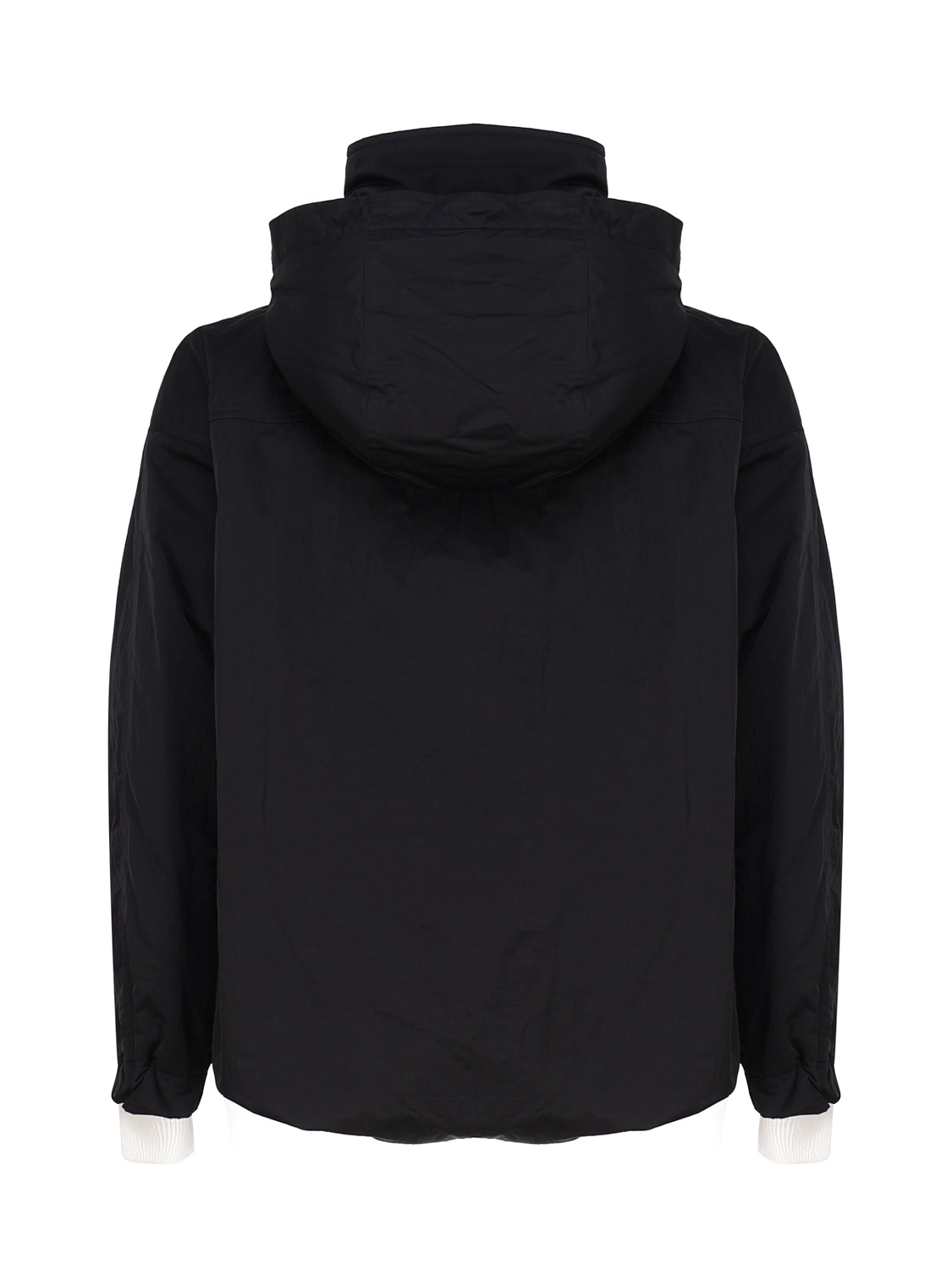 Bottega Veneta Tech Padded Hooded Jacket In Black