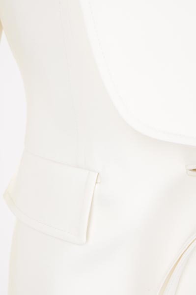 Bottega Veneta Logo Suit Jacket In White