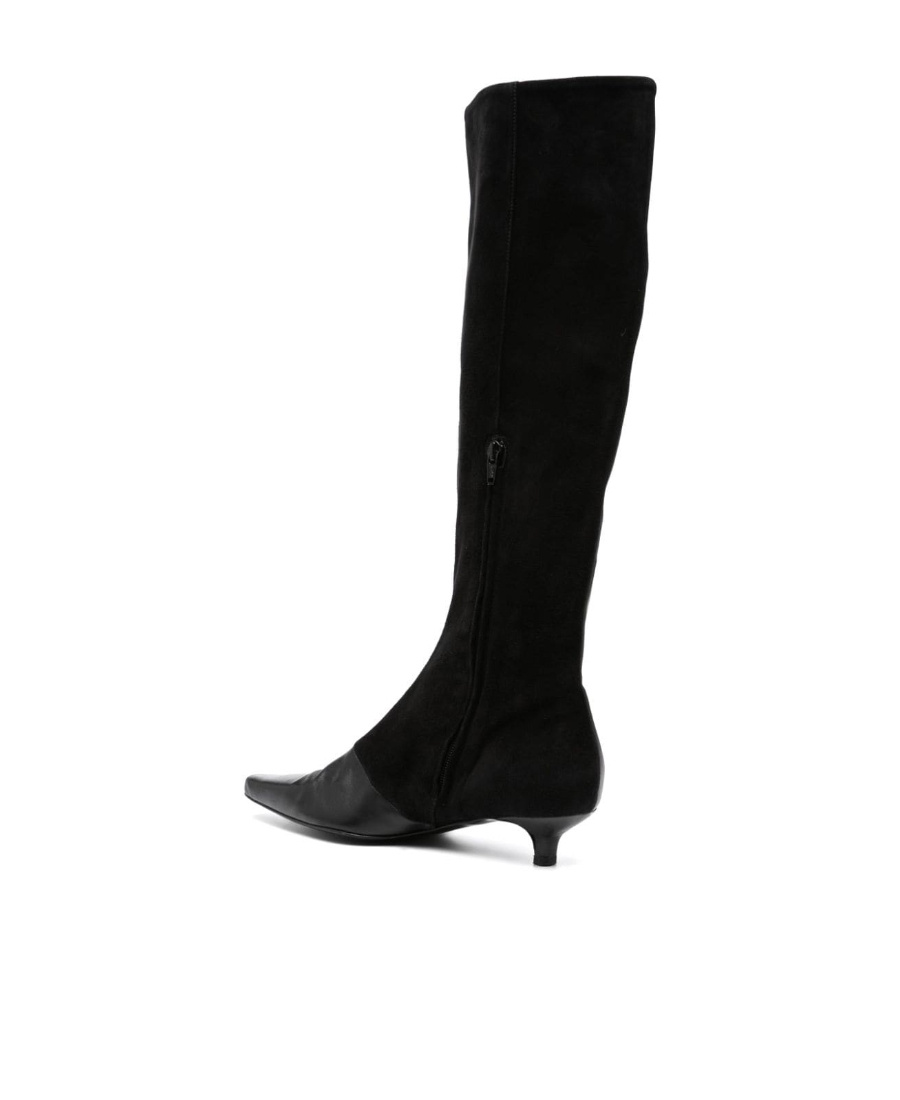 Totême 40 High Boots In Nappa Leather In Black