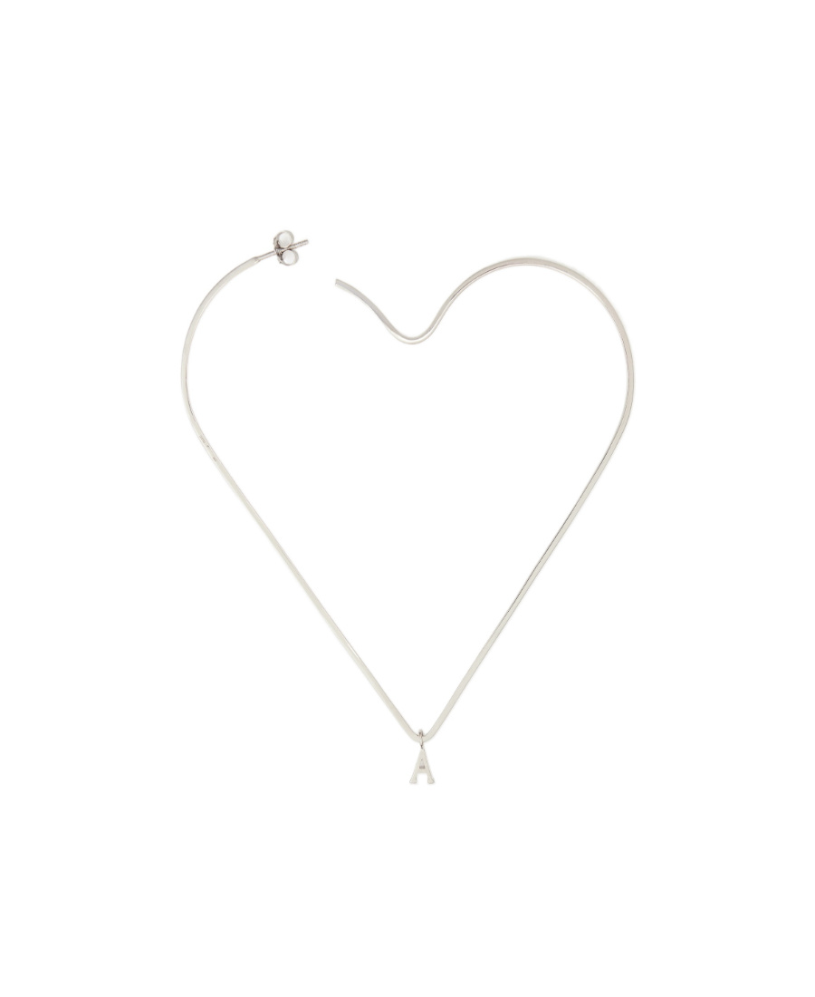Ami Alexandre Mattiussi X Alan Crocetti Heart-motif Single Earring In White