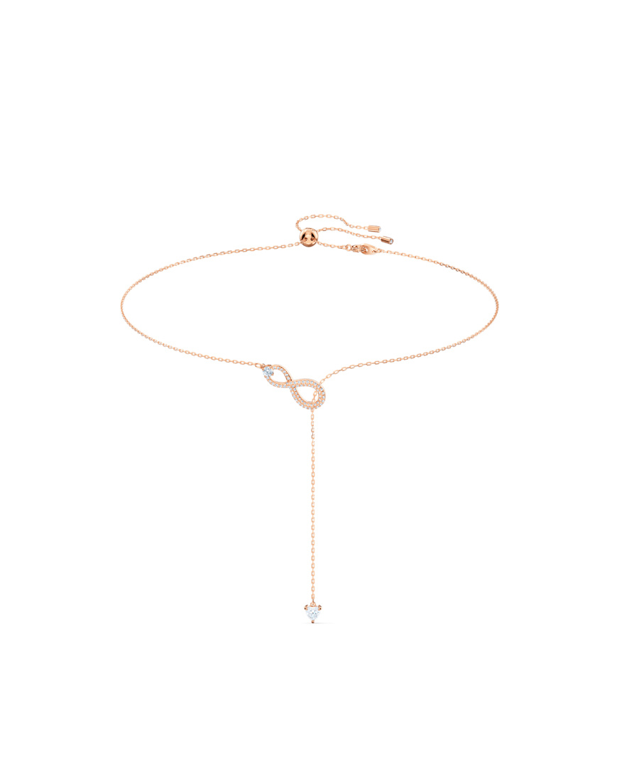 Swarovski Endless Symbol Necklace In Yellow