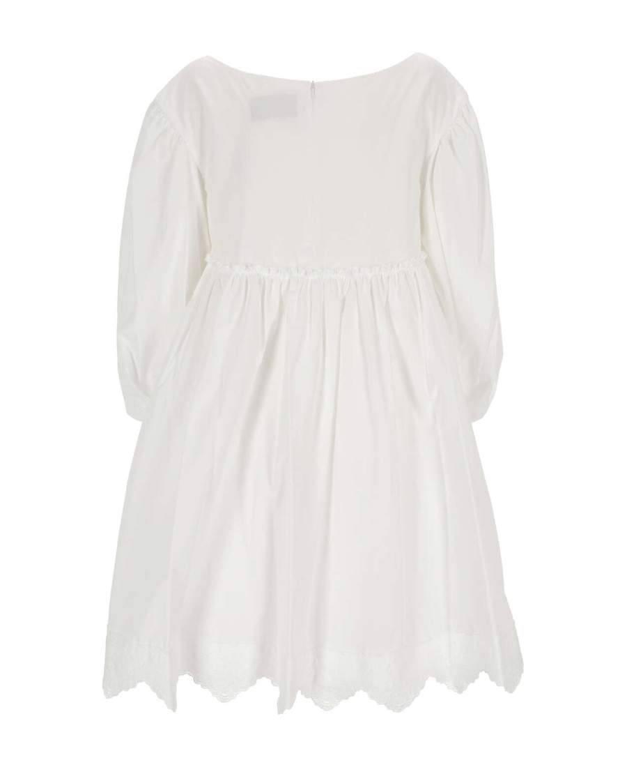 Simone Rocha Round-collar Long-sleeved Dress In White